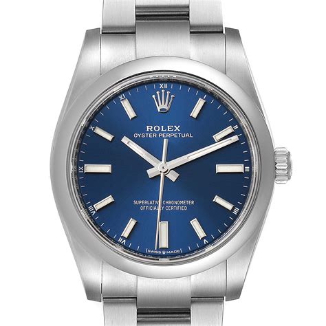 rolex oyster perpetual blauw|Rolex Oyster Perpetual cena.